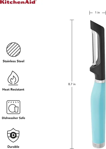 Miniatura 2 de KitchenAid pelador clásico suave Euro aguamarina (Aqua Sky)