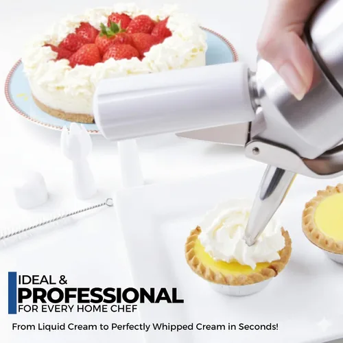 Miniatura 4 de Impeccable Culinary Objects (ICO) batidor de crema profesional de aluminio, Plateado