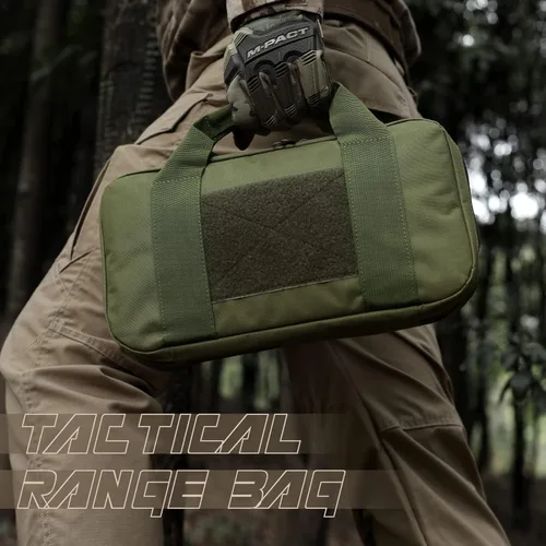 Miniatura 2 de LIVANS Estuche para pistola táctica, funda acolchada para pistola doble, cartera para pistola de mano, fundas blandas, bolsas rectangulares