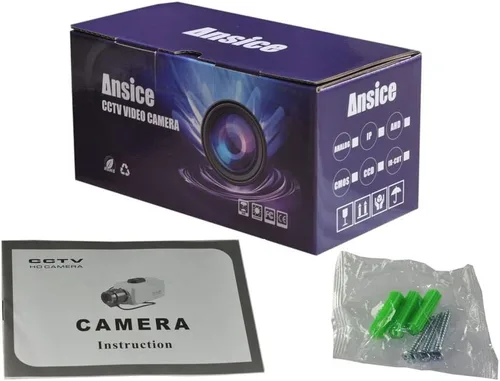 Cámara CCTV impermeable con cable Sistema de vigilancia para el hogar analógico 0.142 in 1000TVL CMOS con IR-Cut IR día noche 36 LED infrarrojos