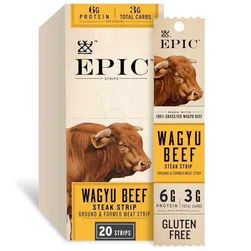 Miniatura 12 de EPIC Tira de pollo, sriracha, apto para dietas cetogénicas, sin gluten, aperitivos proteicos, 0.8 onzas