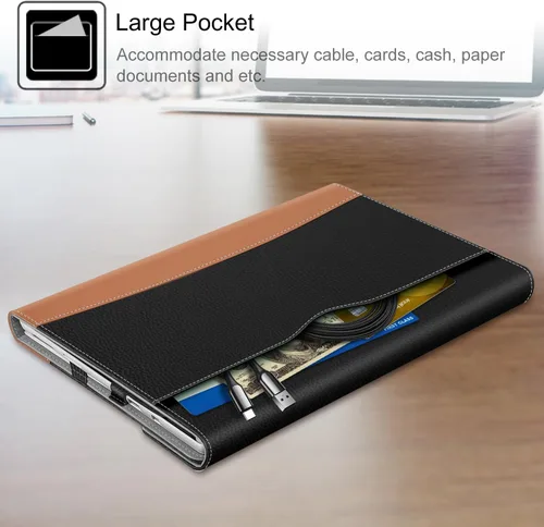 Miniatura 4 de Funda Fintie para Microsoft Surface Pro 7 Plus, Surface Pro 7/6/5/4/3 de 12,3 pulgadas - Cubierta de negocios tipo portafolio con bolsillo, Negro