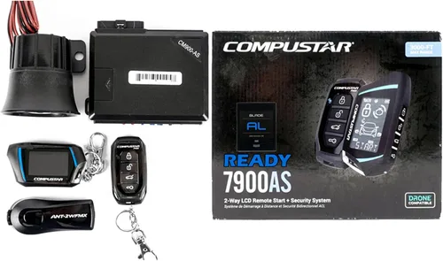 Miniatura 2 de Compustar CS7900-AS Paquete todo en uno de arranque remoto de 2 vías y alarma con rango de 3000 pies