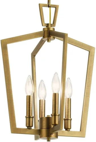 Miniatura 7 de Kichler Lighting Abbotswell - Colgante de 4 lámparas (19 pulgadas, latón natural)