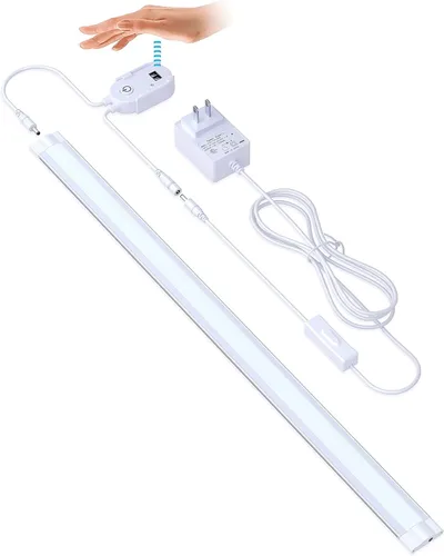 Miniatura 9 de LAMPAOUS Kit de iluminación LED regulable para debajo del gabinete, kit de iluminación segura para pistola activada por ondas manuales, sensor