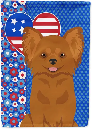 Miniatura 287 de Caroline's Treasures WDK5119GF - Bandera de jardín americana de Airedale Terrier de Estados Unidos, color negro y tostado, bandera decorativa