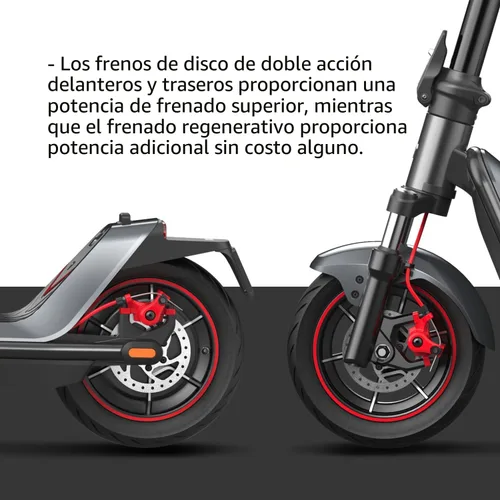 Miniatura 6 de NIU 100P/100F/300P/300X Electric Scooter Adult - E Scooter with Suspension, 600-1000W Peak Power, 18-37.3 Miles Max Range, Top Speed 17.4-23.6MPH