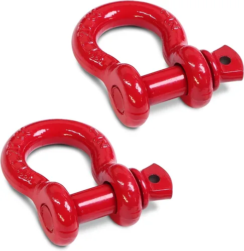 Miniatura 12 de Grillete de anillo en D de 1/2 pulgada con pasador de tornillo de 5/8 pulgadas, límite de carga de trabajo 2T (WLL) / 12T (26,455 libras)