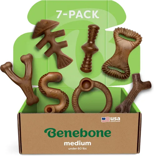 Miniatura 28 de Benebone - Paquete de 4 juguetes para masticar pequeños para perros agresivos, fabricados en Estados Unidos, para perros de 13.6 kg y menos