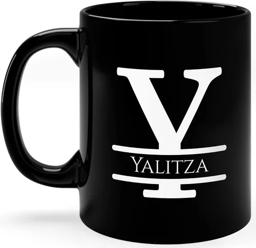 Miniatura 7 de Taza de café personalizada con monograma, letra inicial A personalizada para mujeres, hombres, niñas, niños, papás, mamás amigos, taza de café