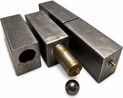Miniatura 4 de JM Steel - Bisagra rectangular cuadrada de 5 pulgadas para soldadura, barril de rodamiento de bolas de acero (par), capacidad de peso de 1500