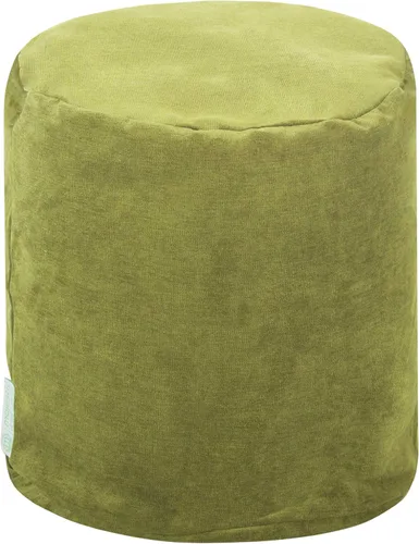 Majestic Home Goods Apple Villa Puf otomano para interiores, 16 pulgadas de largo x 16 pulgadas de ancho x 17 pulgadas de alto