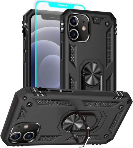 Miniatura 17 de Funda para iPhone 13, iPhone 13, [grado militar de 16 pies probada en caídas], anillo protector a prueba de golpes para iPhone 13, azul