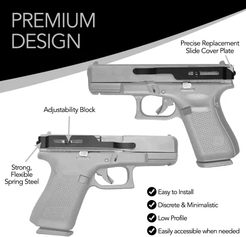 Miniatura 3 de ClipDraw - Clip de pistola para cinturón, discreto, delgado, oculto, fácil de montar, funda táctica hecha en EE.UU. para Glock, Ruger, Smith &