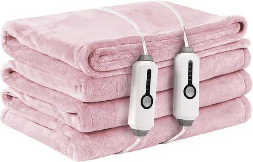 Miniatura 26 de LaffyLo Manta Eléctrica con Calefacción Tamaño Twin 62×84, Franela Transpirable y Lujosa, Regalo Suave y Cálido con Protección contra