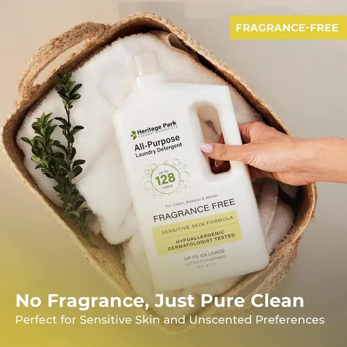 Miniatura 4 de Heritage Park - Detergente de lujo para ropa Detergente para ropa natural y enzimático probado por dermatólogos, a base de plantas, respetuoso