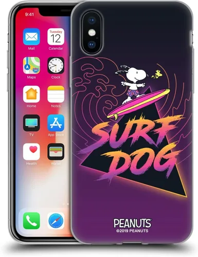 Miniatura 43 de Head Case Designs Peanuts Tropical Surf Snoopy Aloha Disco Gel Funda con licencia oficial [protección de grado militar] compatible con Apple iPhone