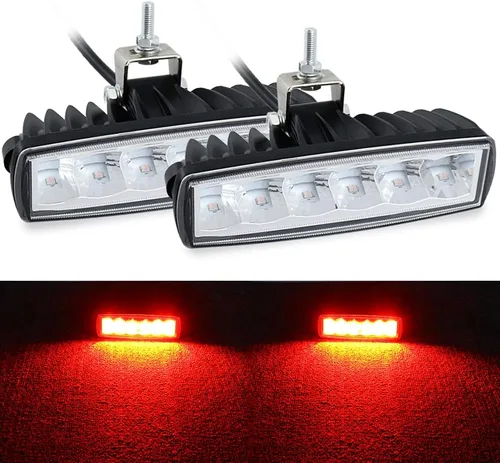 Miniatura 8 de STDYSUN Luces LED azules antiniebla de conducción para carretilla elevadora, luces de seguridad, 2 unidades, 30 W, 6 pulgadas, impermeables, luces