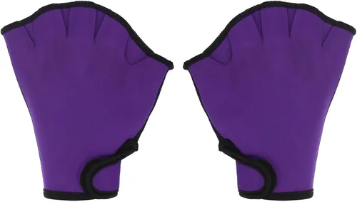 Miniatura 20 de PATIKIL Guantes de natación con malla, unisex, guantes de resistencia al agua, accesorios de entrenamiento para natación y buceo Negro