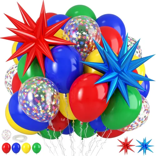 Miniatura 24 de Globos de Baloncesto, Globos de Confeti Naranja Negro Metálico Plateado con Globo de Papel de Aluminio de Baloncesto para Cumpleaños de Niño Fiesta