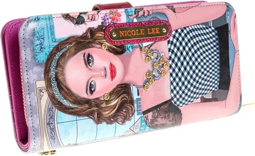 Miniatura 2 de Nicole Lee Mini cartera de color y estilo con impresión exclusiva y pulsera desmontable y bloqueo RFID