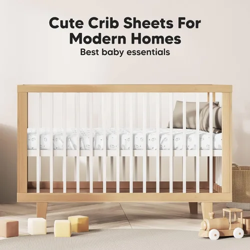 Miniatura 8 de KeaBabies Paquete de 2 sábanas de cuna para bebé, para niño y niña - 52x28 Fibra viscosa derivada del bambú, sábana para cama de niño pequeño