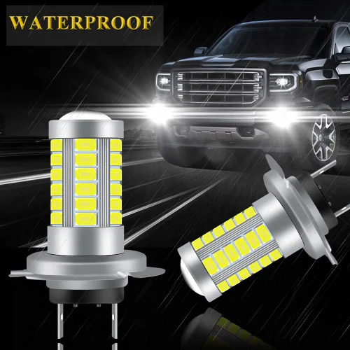Miniatura 6 de Bombillas antiniebla H7 6500K de xenón blanco fresco superbrillante DRL 5730 33-SMD 12V diurnas luces antiniebla conducción DRL luces LED bombillas