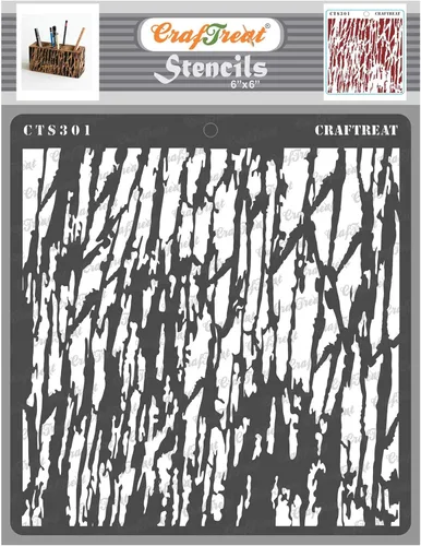 Miniatura 6 de CrafTreat Plantillas de teñido anudado reutilizables de 6 x 6 pulgadas para pintar en madera, lienzo, papel, tela, piso, pared y azulejos