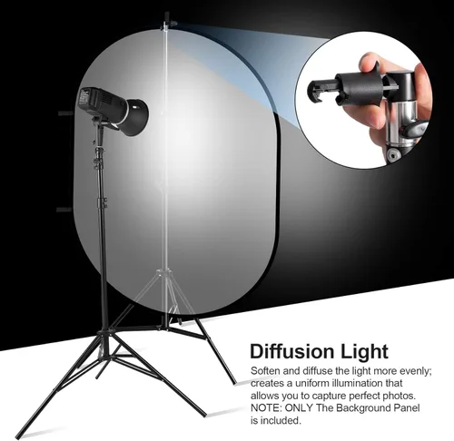 Miniatura 4 de Selens Kit Difusor de Luz Suave Desplegable de 59x39 Pulgadas, con Soporte de Luz de 6.6 Pies y Soporte para Clips para Estudio Fotográfico, Retrato