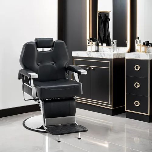 Miniatura 2 de BarberPub Silla de peluquería reclinable de alta resistencia Silla hidráulica multiusos para estilista de peluqueros Spa Beauty Shampoo Equipment