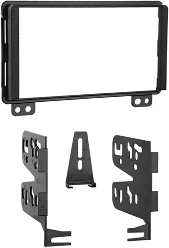 Metra 95-5026 Kit de instalación doble DIN para vehículos Ford, Lincoln y Mercury seleccionados de 2001 en adelante, color negro
