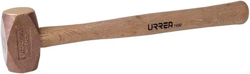 Miniatura 5 de URREA Martillo de trineo – Martillo de perforación de cabeza de latón de 30 onzas con cabeza de golpe forjada y mango acolchado de fibra de vidrio