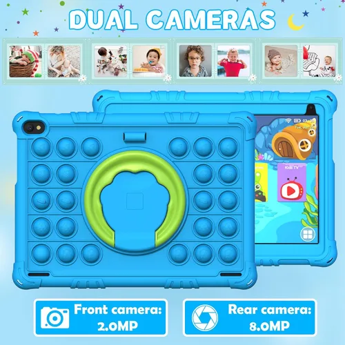 Miniatura 6 de Tablet Android 15 para niños, tabletas de 10 pulgadas para niños, 8 GB RAM 32 GB ROM 1 TB expandible, tableta para niños pequeños con control