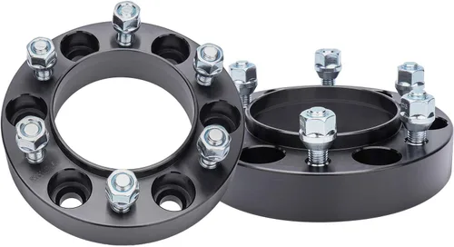 Miniatura 22 de IRONTEK Espaciadores de rueda de 0.157 x 4.000 in, espaciadores forjados reales de 2 pulgadas con orificio de cubo de 2.697 in M12x1.25 pernos aptos