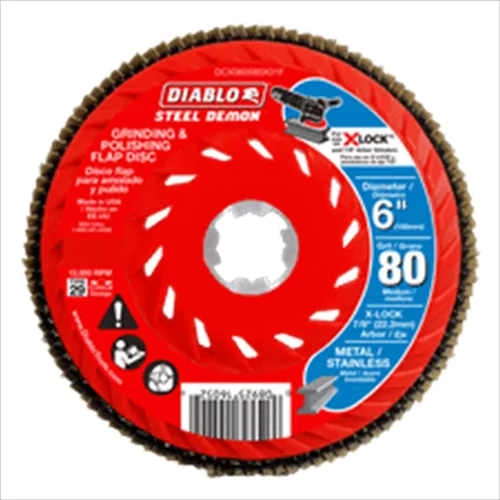 Miniatura 9 de Diablo Disco Demon Flap de acero con cubo estándar para metal, extracción rápida de material y pulido - Ultra grueso, grano 40, diámetro de 4-1/2