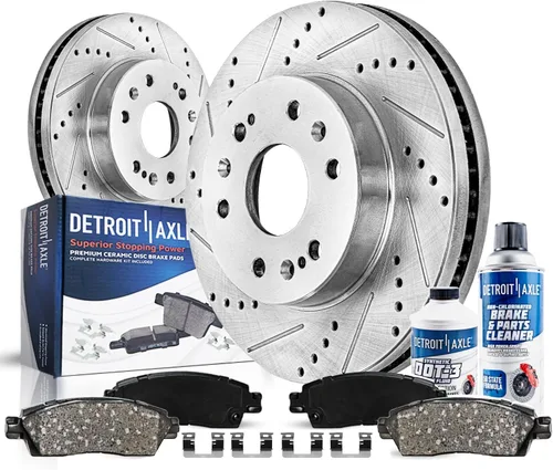 Miniatura 22 de Detroit Axle - Kit de freno delantero para Ford 2000-2005 Excursion 1999-2004 F-250 F-350 Super Duty Pinza de freno de disco con soporte Pastillas