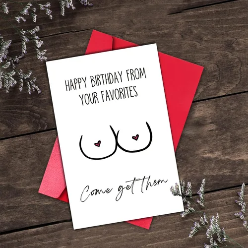 Miniatura 5 de GYYsweetus Tarjeta de cumpleaños divertida para marido, regalo de cumpleaños sexy, tarjeta de cumpleaños atrevida para novio, tarjeta de cumpleaños