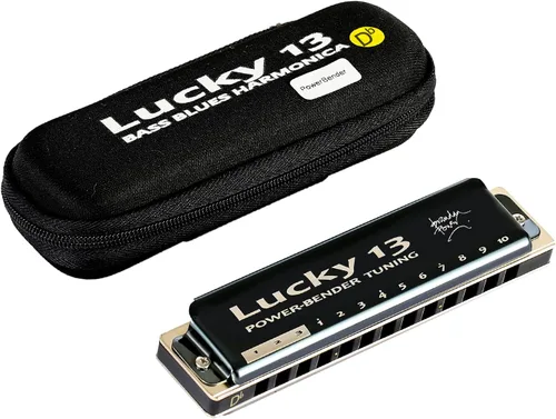 Miniatura 11 de East top Lucky 13 Bass Plus Blues Armónica 13 Agujeros Diatónica Arpa Boca Órgano Profesional Instrumentos Musicales PowerBender Una llave