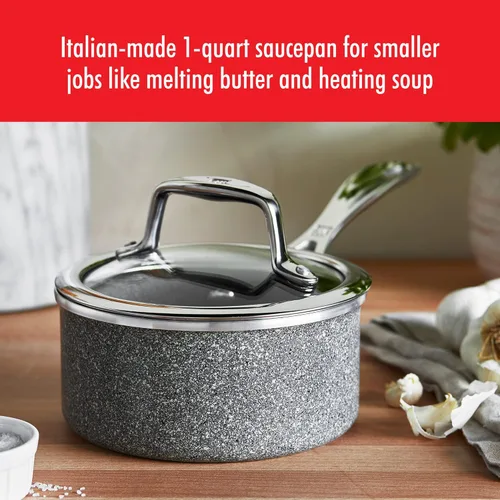 Miniatura 3 de ZWILLING Vitale - Cacerola antiadherente de aluminio con tapa (1 cuarto de galón)