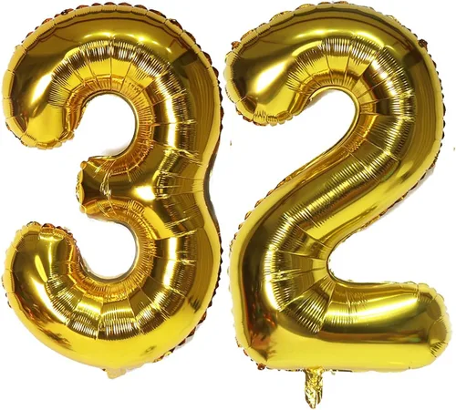 Miniatura 13 de Globos digitales dorados de 40 pulgadas, con número 10, globos de helio para decoraciones de fiesta de cumpleaños y suministros para decoración