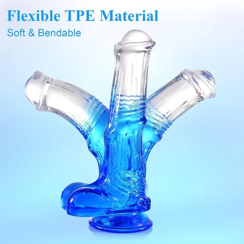 Miniatura 4 de Consolador Coloful Fantasy de 7.3 pulgadas con ventosa, juguetes sexuales para adultos con ventosa para mujeres
