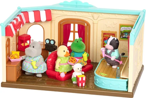 Miniatura 12 de Li'l Woodzeez Pass – the – Pasta Restaurant Playset – Juego de casa de muñecas de 41 piezas con mesa, bancos, comida y accesorios para juegos de rol
