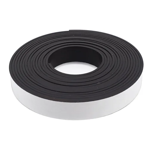 Cinta adhesiva magnética flexible - 1/16" de espesor x 1/2" de ancho x 10 pies (1 rollo)