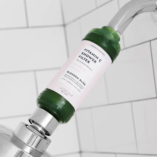 Miniatura 3 de VOESH Filtro de ducha con vitamina C, Blossom Bliss, aromaterapia de ducha, purificador de agua, suavizante de agua, probióticos veganos, cabezal