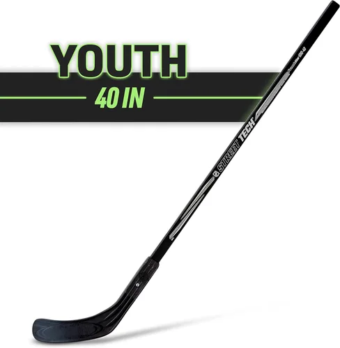 Miniatura 2 de Franklin Sports NHL para niños principiantes de hockey callejero + palos de portero - Palos de hockey para jóvenes + juniors - Para diestros + zurdos