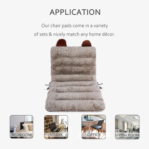 Miniatura 6 de ELFJOY Cojín para Silla de Oficina 85cm Cojín para Silla de Escritorio Cojín de Asiento con Soporte Lumbar Cojín de Reposo con Banda de Fijación