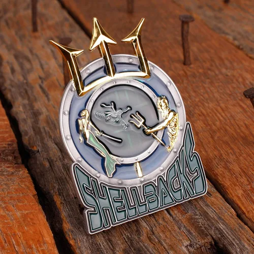 Miniatura 7 de Moneda de desafío Shellback – Moneda de Shellbacks Militar Unreal – Diseñada por veteranos militares