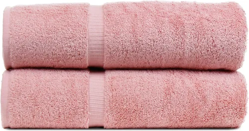 Miniatura 62 de Luxury Hotel & Spa Collection - Toalla ecológica de 100% algodón turco de 27 x 54 pulgadas (27 x 54 onzas), de secado rápido, para baño, borde