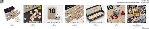 Miniatura 8 de Rummy de lujo con los estantes de madera en la caja