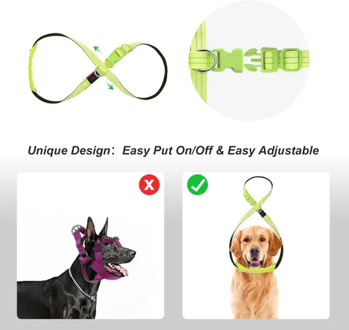 Miniatura 4 de Arnés de chaleco para perro con luz LED, recargable, ajustable y reflectante, arnés con luz LED brillante y oscura, para caminar de seguridad Verde